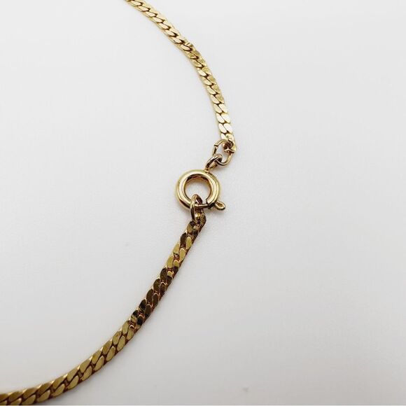 Vintage 23 Inch Gold Chain Flat Link Costume Classic Fashion - Picture 5 of 5